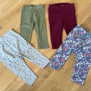 3/$20 - Girls 12-18M leggings bundle